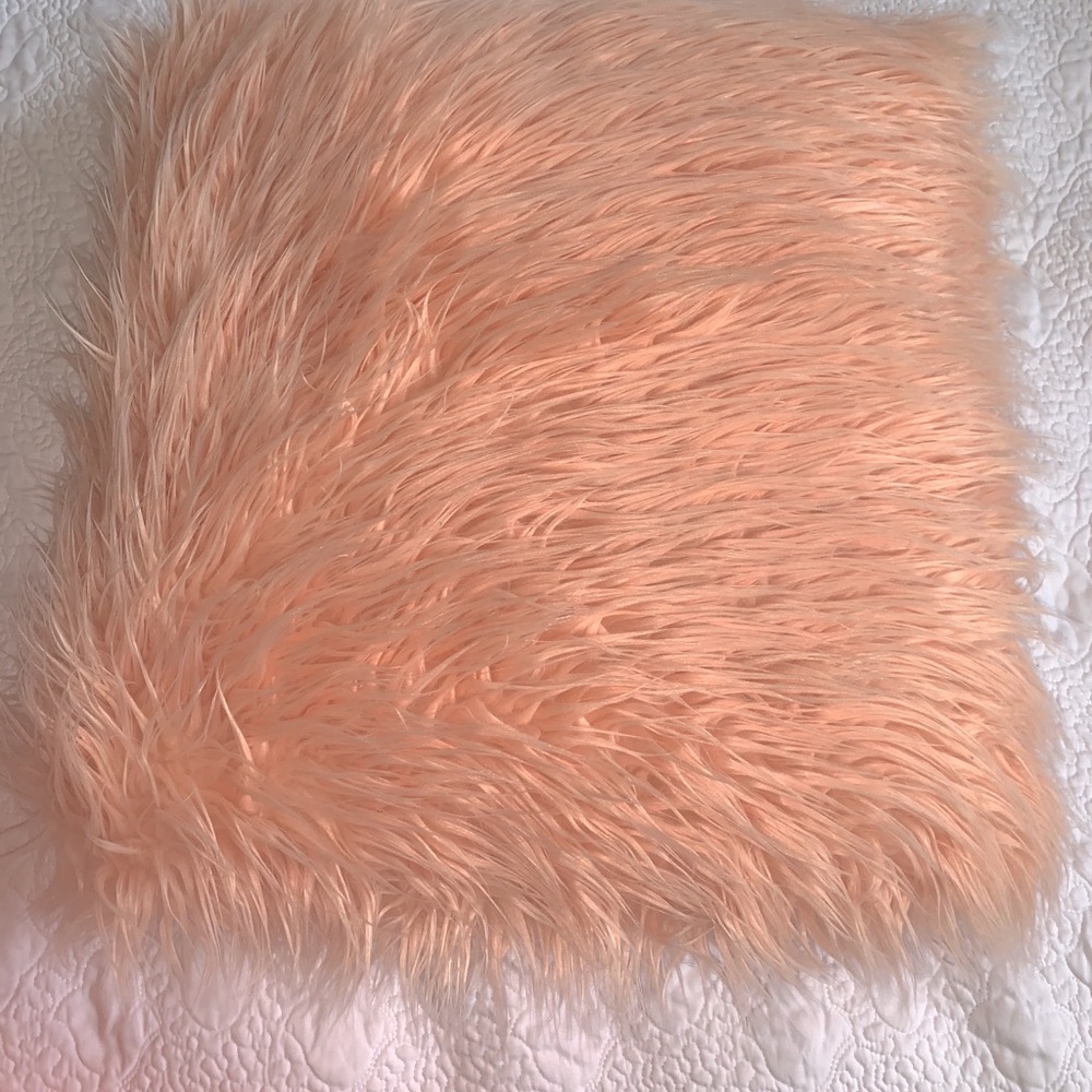 Faux fur pillow